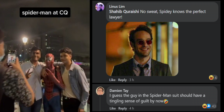 Spiderman charged for breaching COVID-19 measures in Clarke Quay