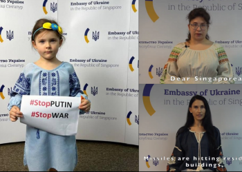 Ukrainian Community in Singapore Condemn Russian Invasion in 3-minute Video