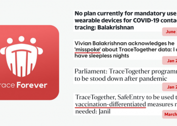 It is time for TraceTogether to check out