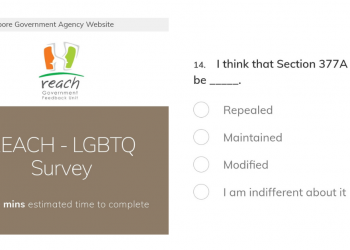 Singapore Government survey on LGBT