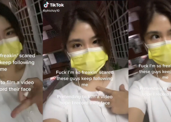 Woman pretends to record TikTok dance in a bid to film the men who allegedly stalked her