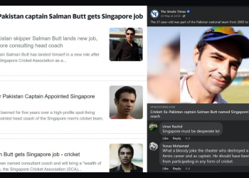 The differences between how Straits Times and International media reported on Singapore’s new cricket coach