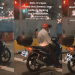 Motorcyclist hurriedly finishes entire packet of economic rice at traffic junction, netizens wonder if he is overworked