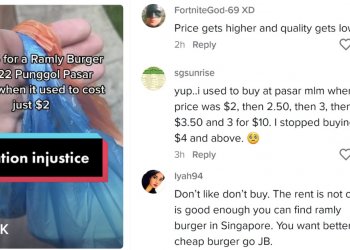 Man bemoans paying 5 dollars for a Ramly Burger from Punggol Pasar Malam