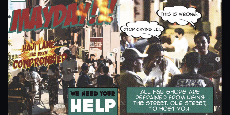 Returning the street to the People – Haji Lane shops campaign for the return of car-free zones