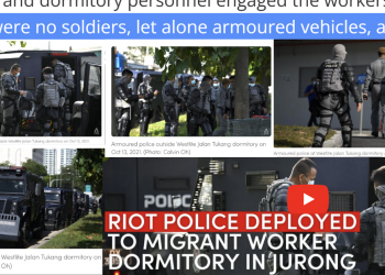 Fact-Checking MOM’s statement on Zakir – Were armoured vehicles deployed to Tukang Dormitory?