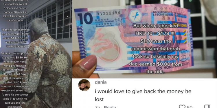 Grab Driver who works 14+ hours everyday gets scammed by passenger who paid 10 Hong Kong Dollars