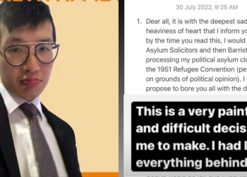 ‘I did not embezzle a single cent’ – Lawyer Charles Yeo, 31, seeks political asylum in the UK to ‘vindicate his name’