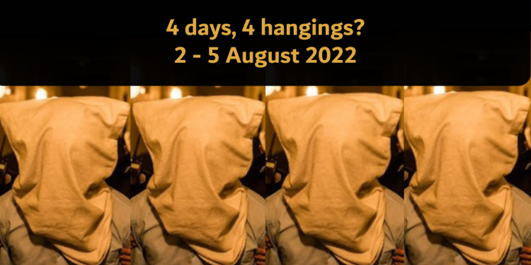 Singapore may hang 3 Singaporeans and 1 Malaysian this week for drug trafficking