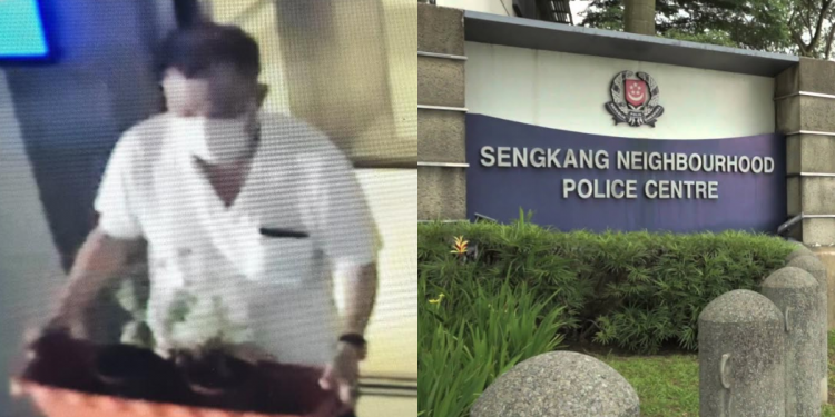 Sengkang Police looking for man pictured carrying a potted plant for case of dishonest misappropriation of property