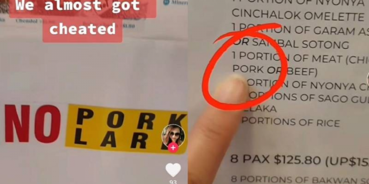 A Singapore Eatery’s ‘No Pork Lard’ Sign Was Confused For A ‘No Pork/ No Lard’ Sign