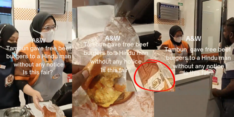 Indian Customer Confronts A&W Staff Over Beef Burger