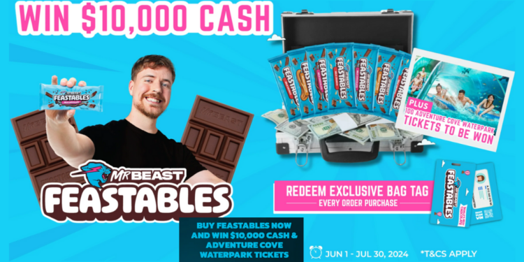 Feastables Launches Exciting S$10,000 Lucky Draw in Singapore