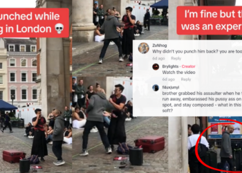 Singaporean Circus Performer “Brylights” Punched While Busking