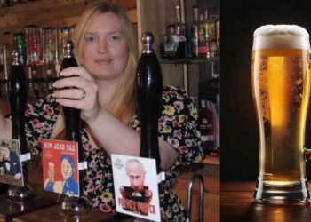 UK pub goes viral selling beers named after the ‘Famous & Infamous’
