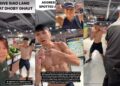 Woman confronts Topless Man with a Blue Razer who harassed Cold Storage staff in Plaza Singapura