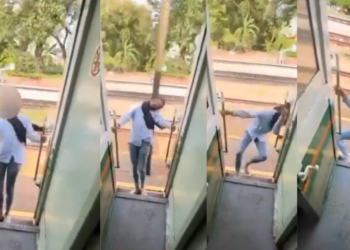 Woman Hits Head on Pole While “Content Creating” on Moving Train in Thailand