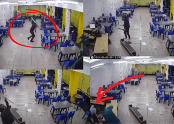 Terrified Customers Flee as Armed Robbers Strike Kuching Coffee Shop at Dawn