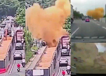 Sewage Explosion Causes ‘Poo-cano’ Eruption in China, Drivers and Pedestrians Affected