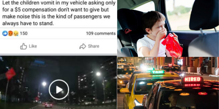 Taxi Driver Seeks $5 Compensation After Child Vomits in Cab; Passenger Refuses