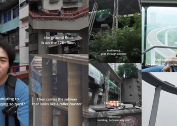 Man Shares Commute Journey in Chongqing, China: A Sci-Fi Adventure Through the City