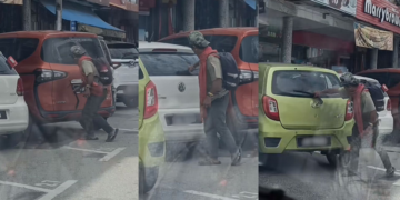 Foreign Man, 25, Arrested After Breaking Wipers of Multiple Cars in Johor