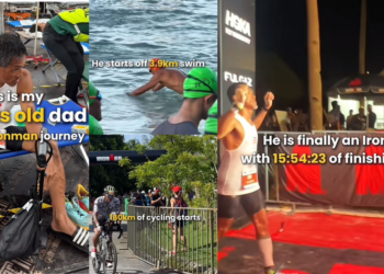 61-Year-Old Malaysian Dad Completes 226KM Triathlon, Proving Age is Just a Number