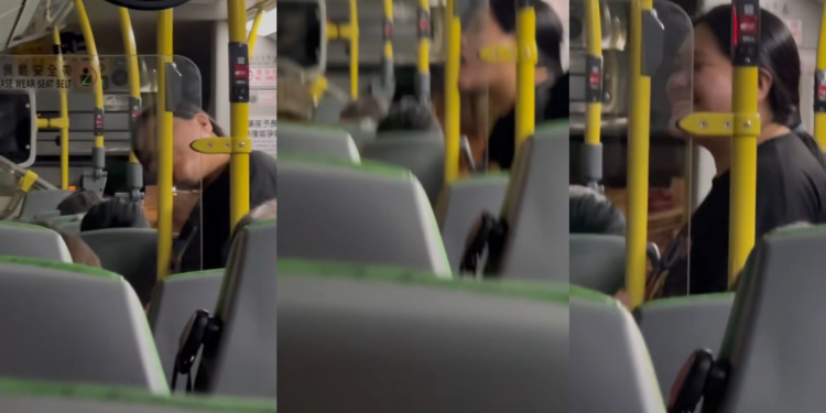 Woman Caught Licking Bus Handrail in Hong Kong, Shocks Passengers