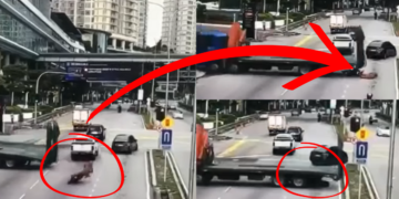 Motorcyclist Dies After Being Crushed by Lorry Reversing into Traffic in Bangsar South, Malaysia