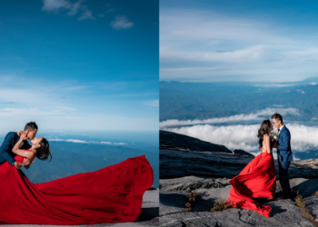 M’sian Couple Stuns Everyone With Their Breathtaking Pre-Wedding Photoshoot On Mount Kinabalu