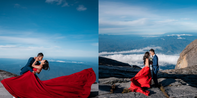 M’sian Couple Stuns Everyone With Their Breathtaking Pre-Wedding Photoshoot On Mount Kinabalu