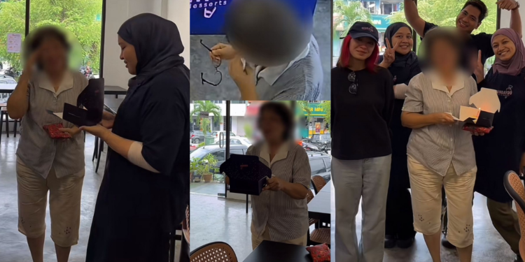 Bakery Staff Surprises Aunty Celebrating Birthday Alone in a Heartwarming Gesture