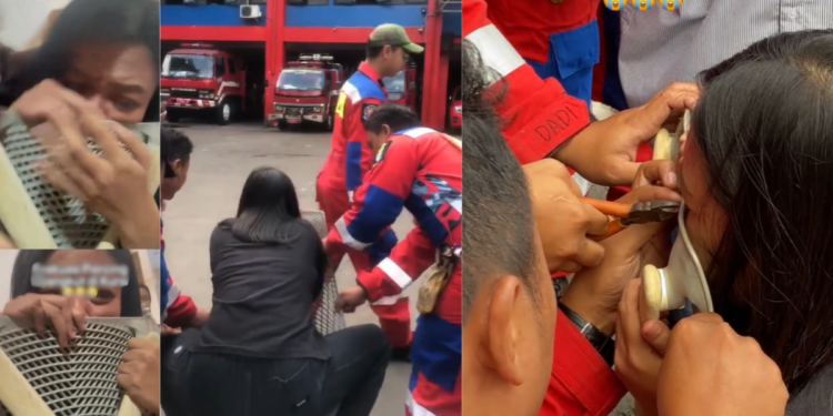 Firefighters Freed Indonesian Woman After Her Nose Piercing Gets Stuck in Office Chair