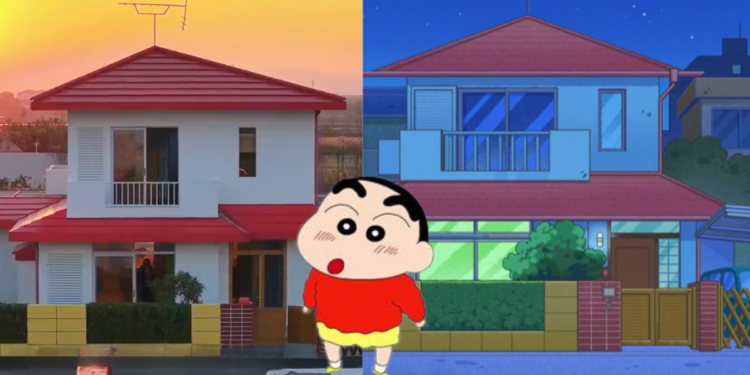 Chinese Man Builds Life-Sized Crayon Shin-chan House, Reviving His Village and Childhood