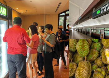 Tampines MRT Welcomes Durian Vending Machine for Fans of Mao Shan Wang