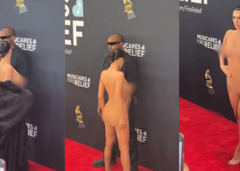 Nude Red Carpet Moment… Kanye’s Exit Fuels Debate: Did Bianca Censori Go Too Far?