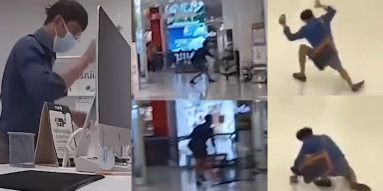 Man Wreaks Havoc in Thailand Mall, Yells and Smashes Phone Over Forgotten Password