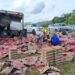 78,000 Eggs Scrambled Across Malaysia Highway After Lorry Overturns