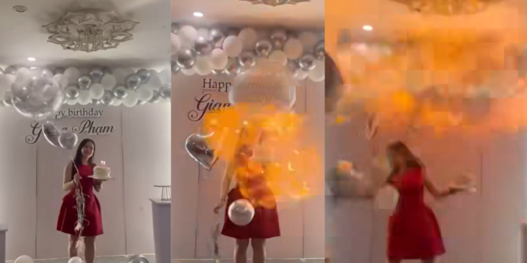 Vietnamese Woman Burned After Hydrogen Balloon Explodes at Birthday Party