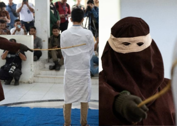 Two Indonesian Men Caned Publicly After Locals Caught Them in a Same-Sex Relationship