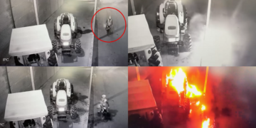 Man in Turkey Sets Tractor on Fire, Accidentally Burns Himself