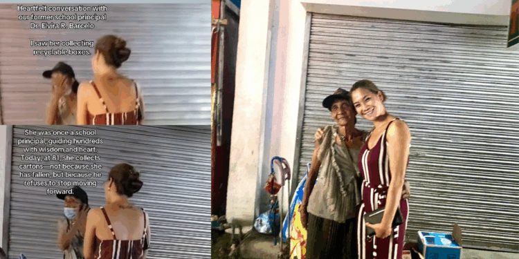 Woman Stunned to Find Her Former School Principal Collecting Recyclables to Survive