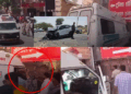 Ambulance Crashes Into Hospital Wall While Transporting Injured Police Officers in India