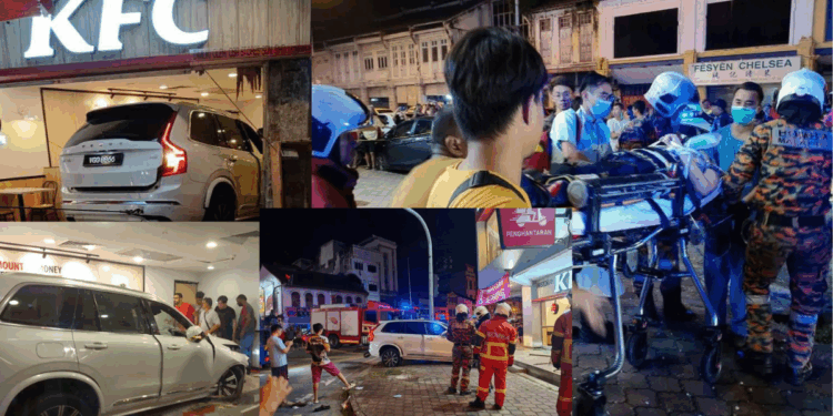 SUV Crashes Into KFC in Malaysia, Killing an Elderly Woman