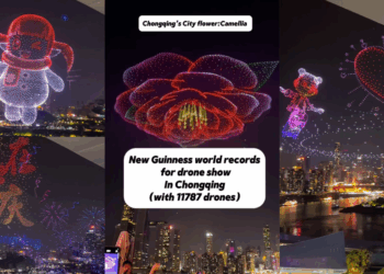 Chongqing Breaks World Record With Massive Drone Light Show