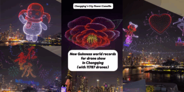 Chongqing Breaks World Record With Massive Drone Light Show