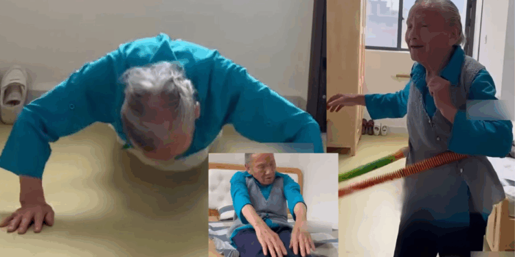 Retired Kindergarten Teacher, 92, Inspires with Daily 200 Push-Ups and 100 Sit-Ups
