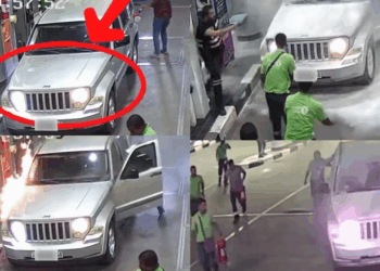 Quick-Thinking Workers Stop Engine Fire from Engulfing Kuwait Petrol Station