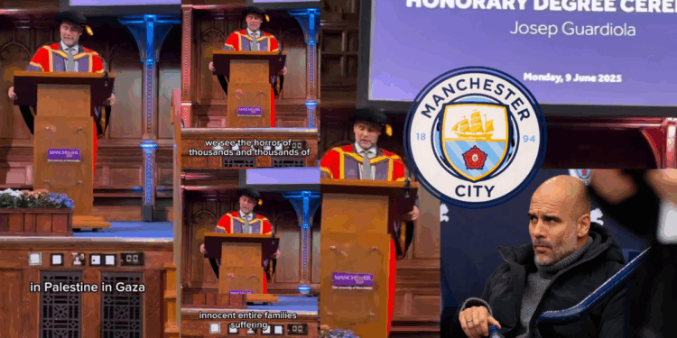“It Hurts Me — All My Body”: Pep Guardiola Speaks Out on Gaza at Honorary Degree Ceremony