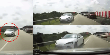 Singapore-Registered Car Drove Against Traffic on Johor Expressway, M’sian Police Investigating Incident